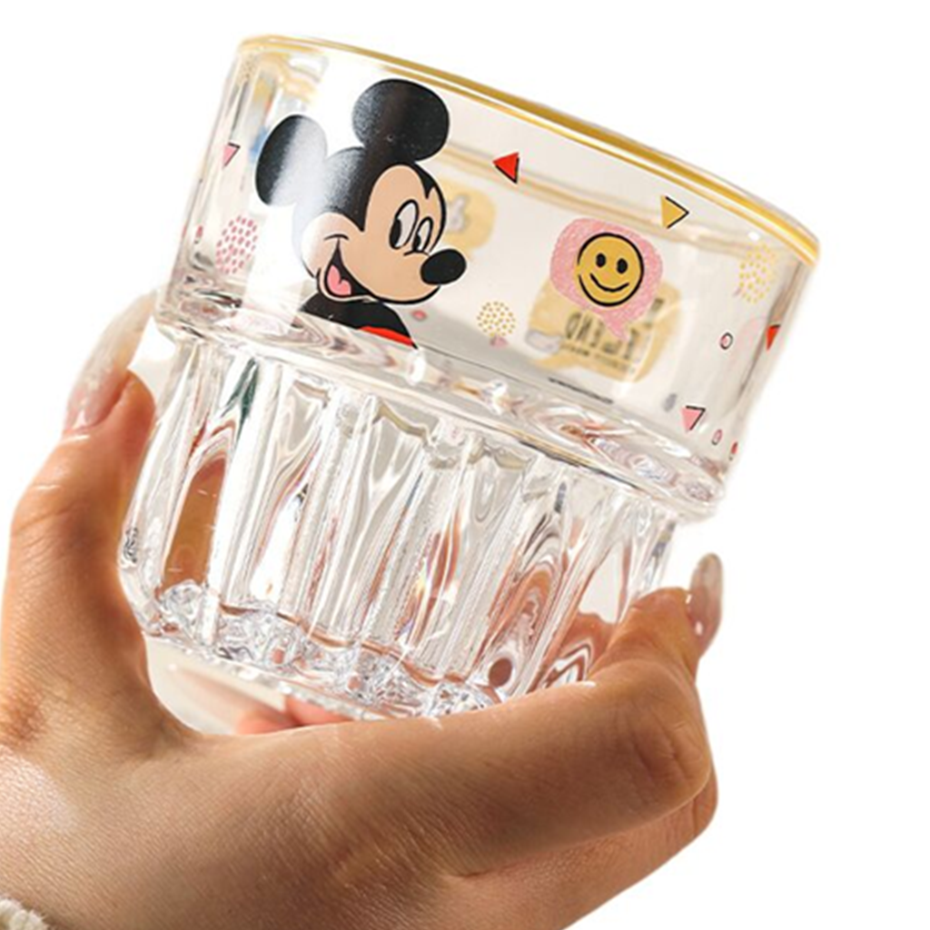 ディズニー ミッキーマウス リブガラスタンブラー クリア