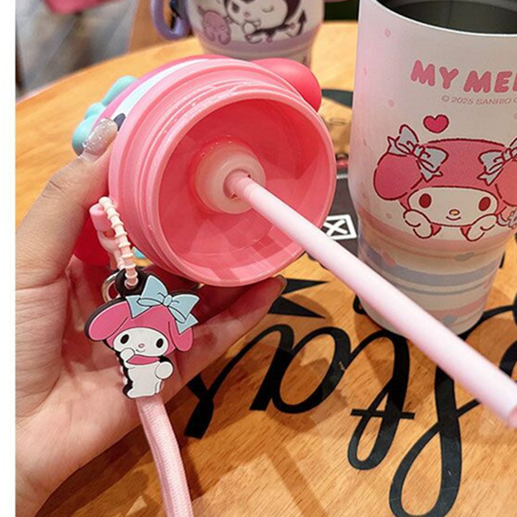 マイメロディ 3Dふた付きステンレスストローカップ 580ml