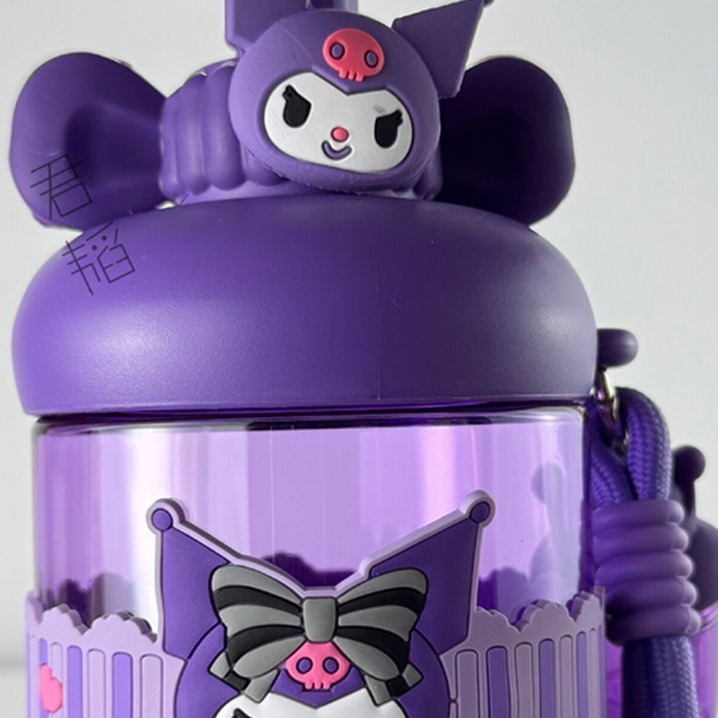 サンリオ クロミ 660ml ワンタッチ ストローボトル パープル