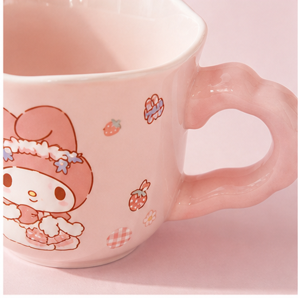 マイメロディ 400ml 波型リム セラミックマグ