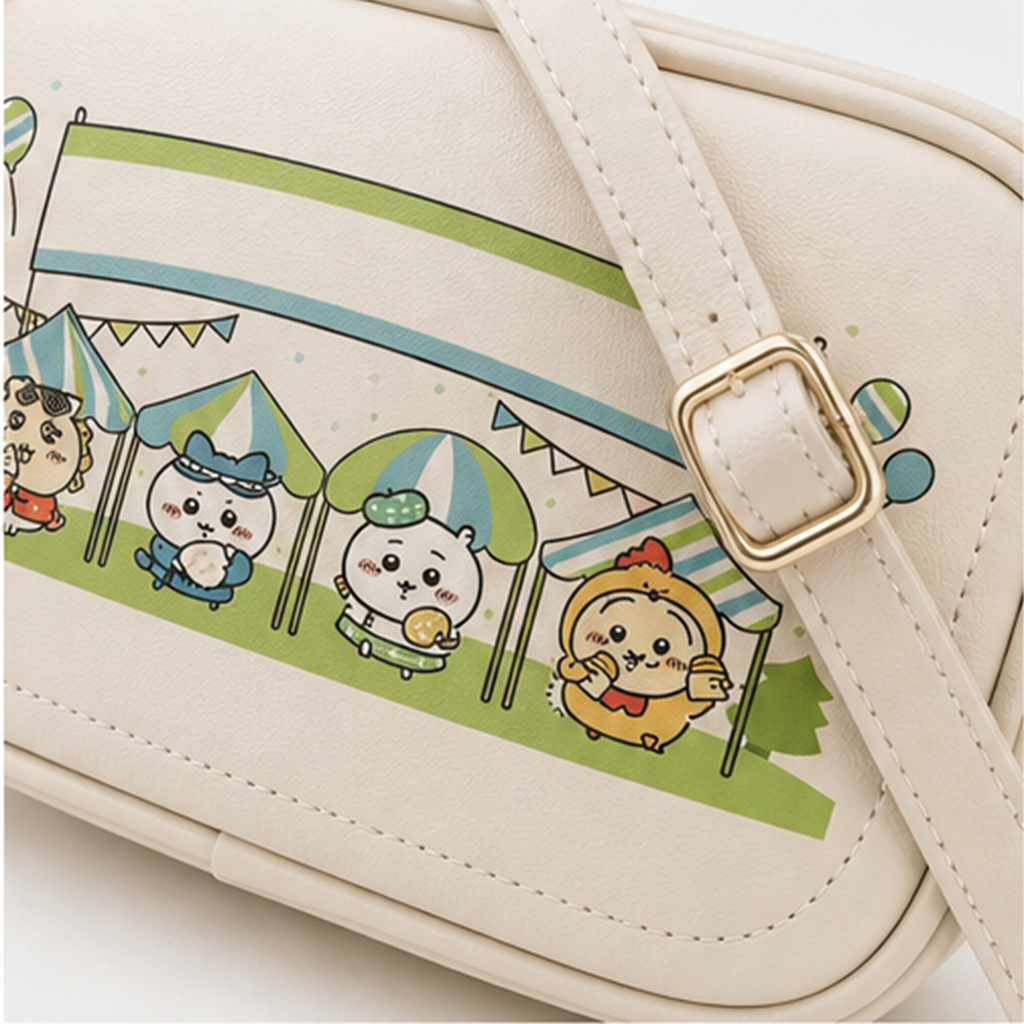 ちいかわ PUレザーショルダーバッグ グリーン