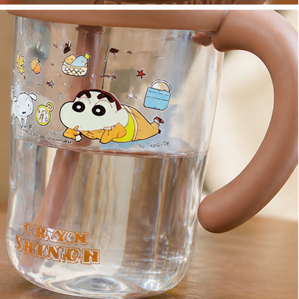 クレヨンしんちゃん ジオラマドーム Tritanストローカップ ハンドル付き