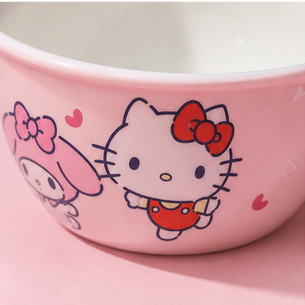 サンリオ キャラクターズ 430ml セラミックライスボウル 4個ギフトセット