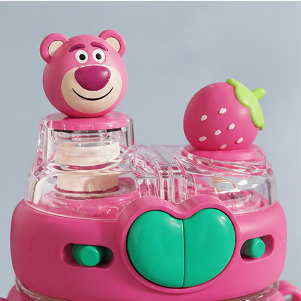 ディズニー／ピクサー ロッツォ 580ml 電話型 2WAYストローボトル ピンク