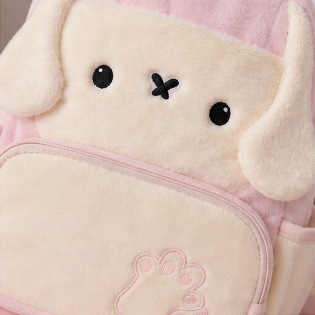 ふわふわアニマル 大容量リュック（ピンク）