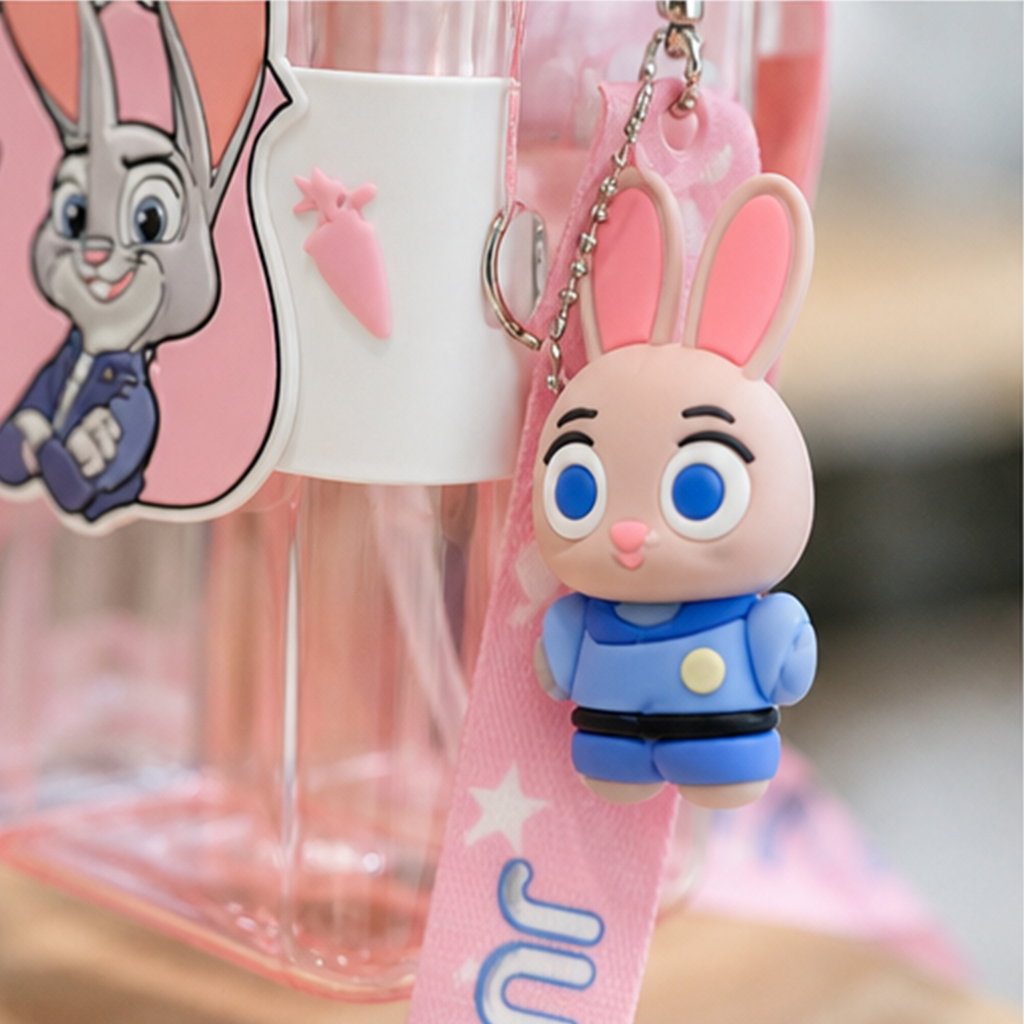 ディズニー ズートピア ジュディ 2室分離 2WAYストローボトル ピンク