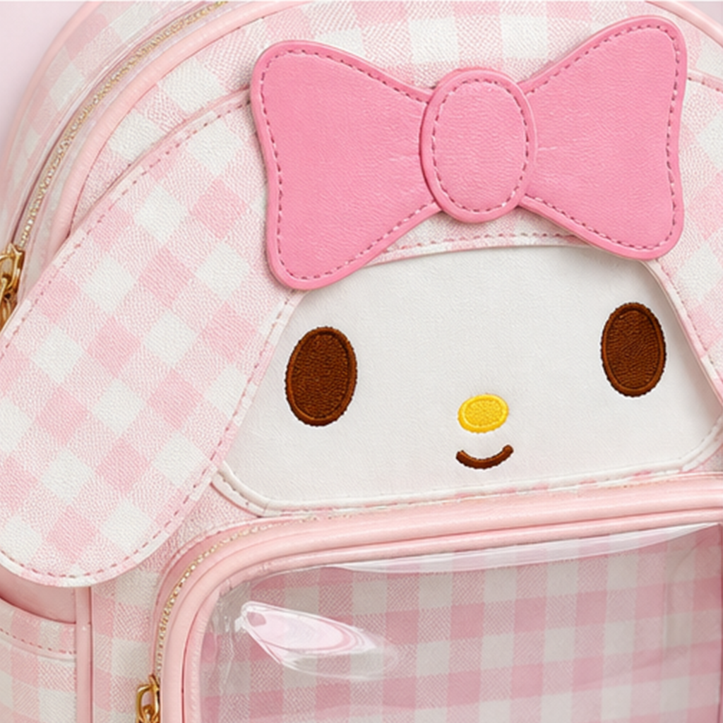 マイメロディ ピンクギンガム痛バッグリュック（大）