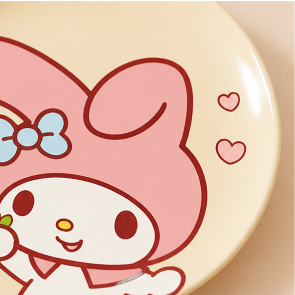 サンリオ マイメロディ 8インチ セラミックディナープレート クリーム