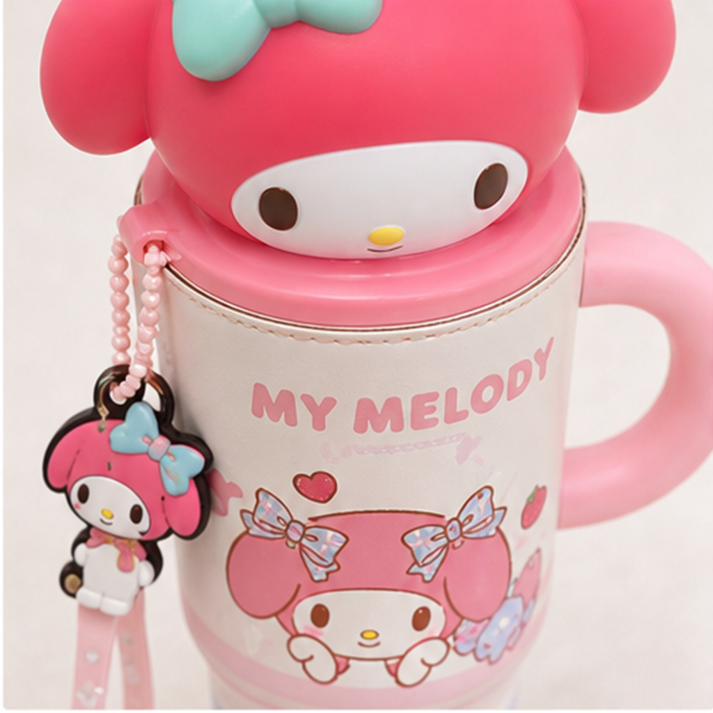 マイメロディ 580ml ストロー付き保温タンブラー