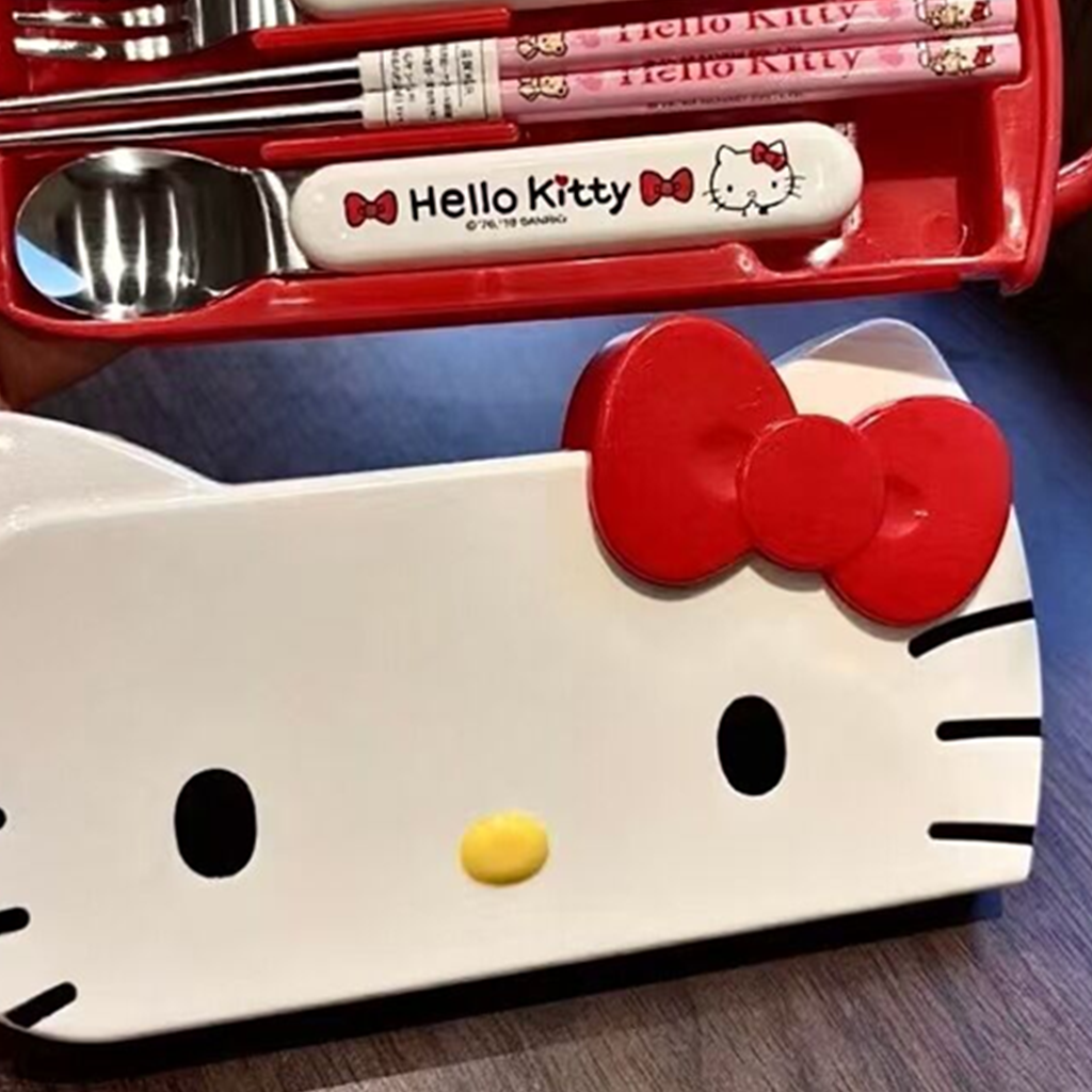 ハローキティ ステンレスカトラリー4点セット ケース付き