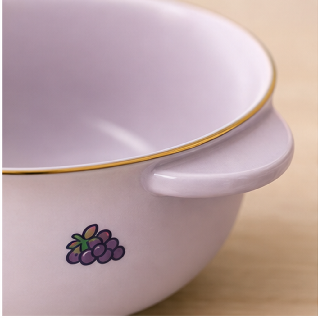 サンリオキャラクター 両手付き陶器キッズボウル