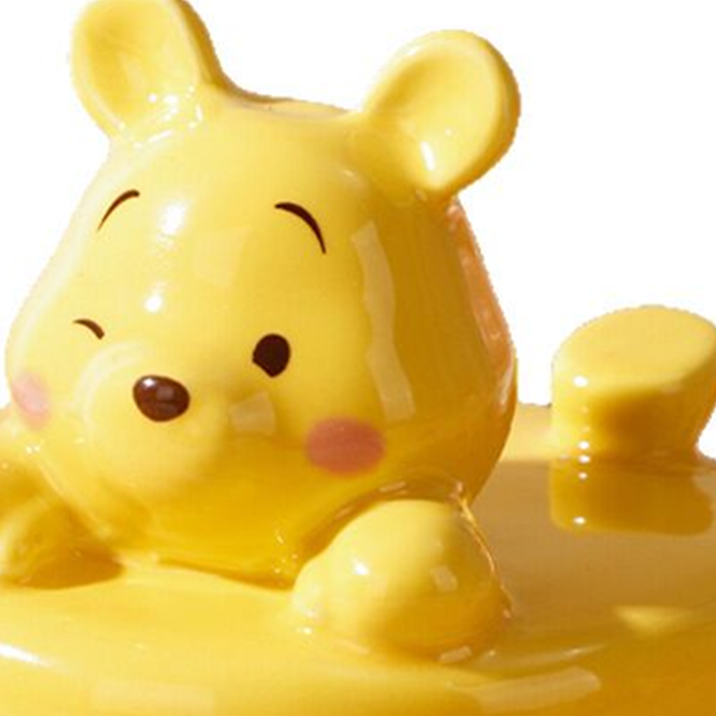 ディズニー くまのプーさん 300ml 立体ふた付き セラミックマグ イエロー