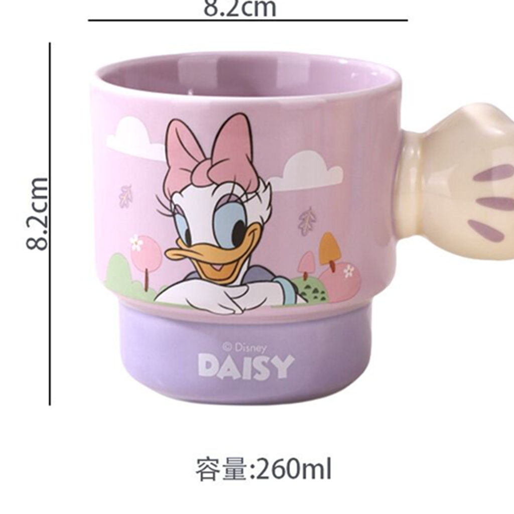 デイジーダック フィストハンドル陶器マグ 260ml パープル