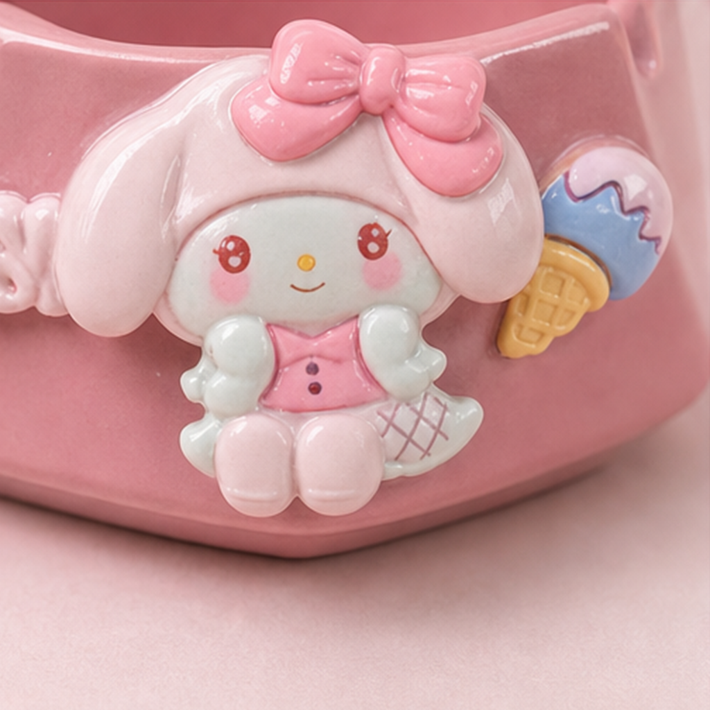 マイメロディ 立体陶器アッシュトレイ ピンク