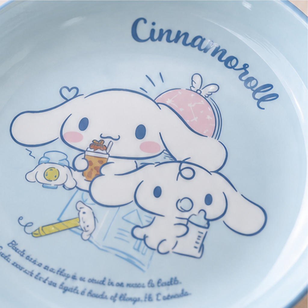 シナモロール セラミック食器 4点ギフトセット ブルー