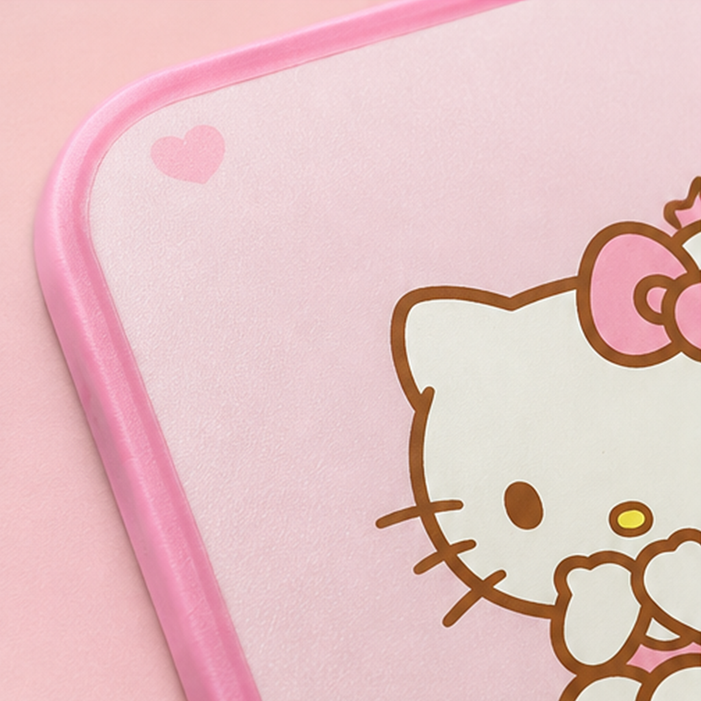 サンリオ ハローキティ 両面カッティングボード ピンク 持ち手付き