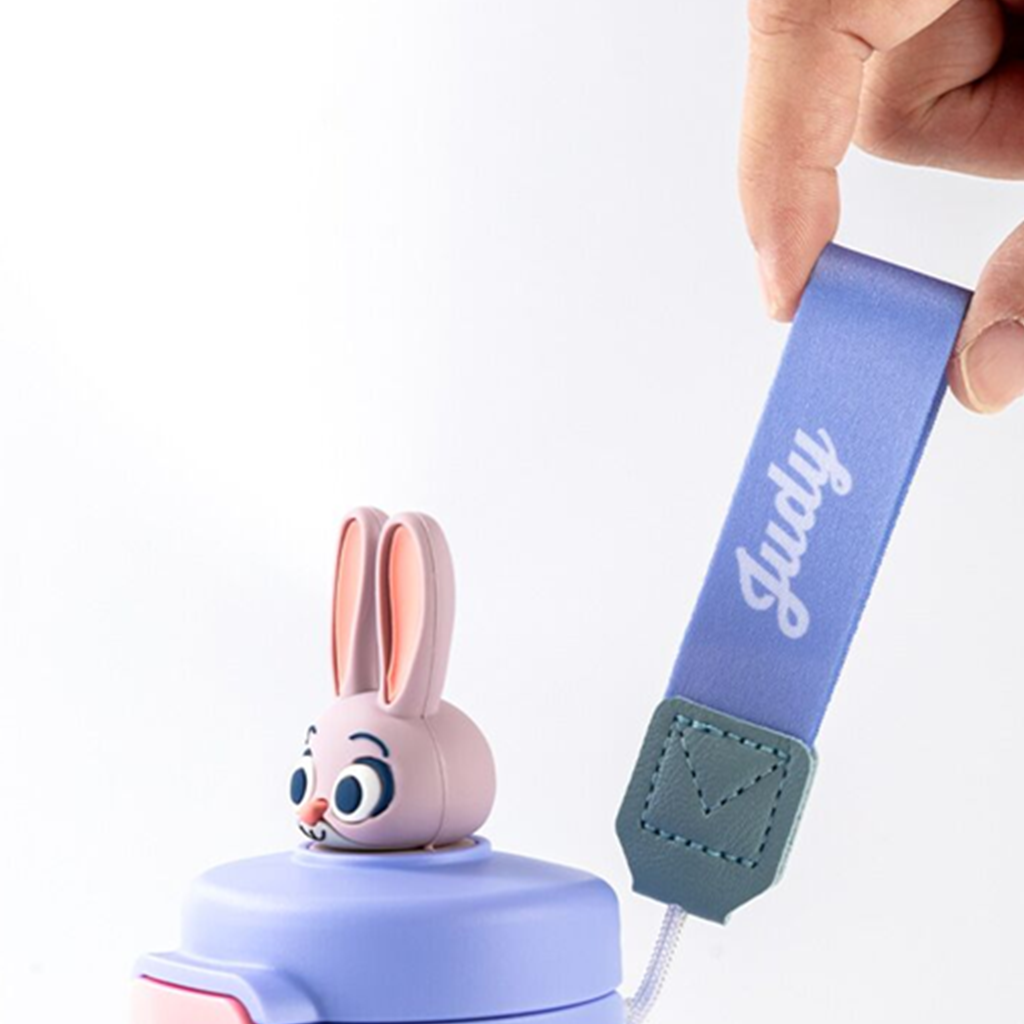 ディズニー ズートピア ジュディ 530ml ワンタッチ直飲みボトル パープル