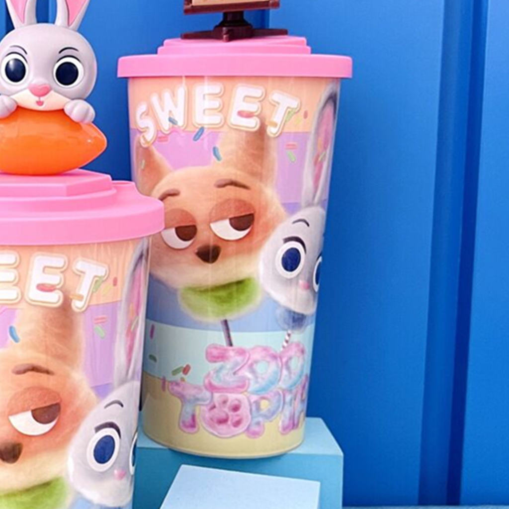 ディズニー ズートピア ニック 立体フィギュア付き ストローカップ 620ml