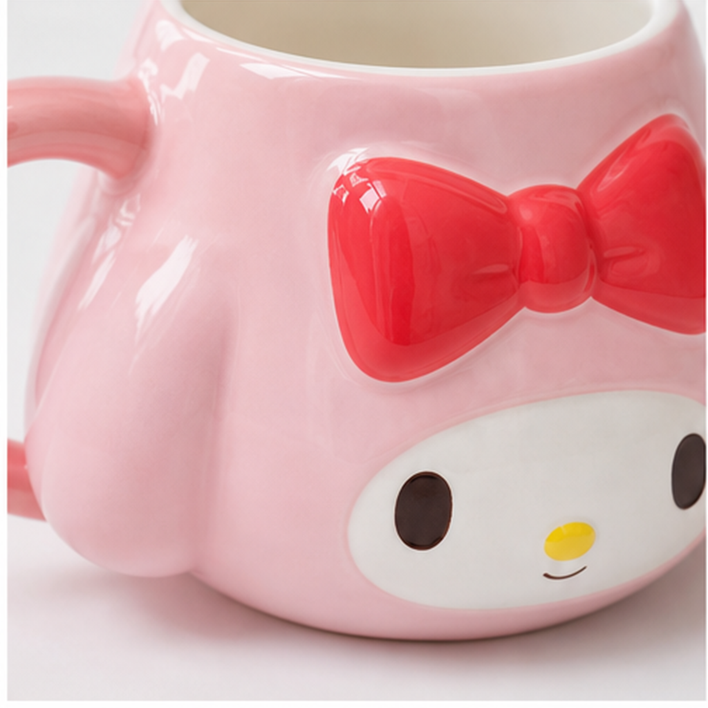 マイメロディ フェイス型陶器マグ 380ml