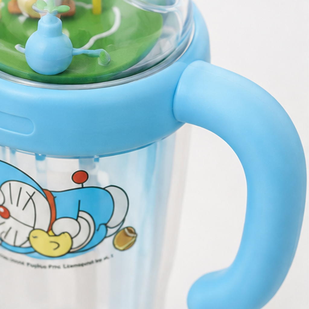 ドラえもん 1090ml ブランコ付き ストローボトル ブルー
