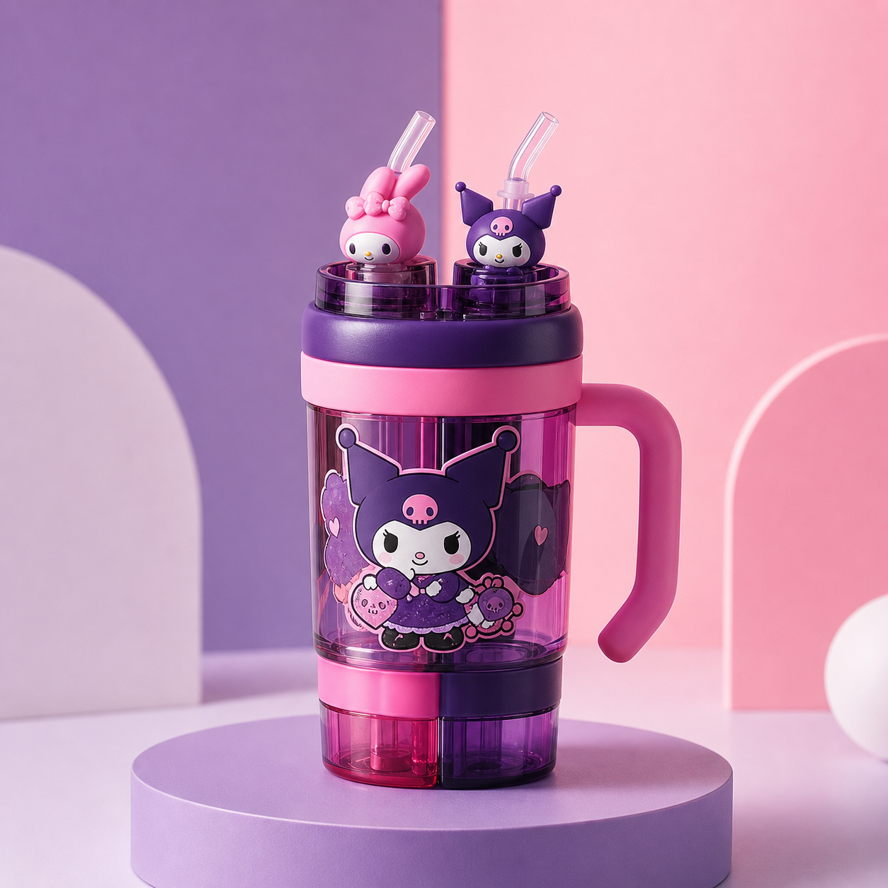 サンリオ 2ルームストロータンブラー 1300ml（650ml×2）
