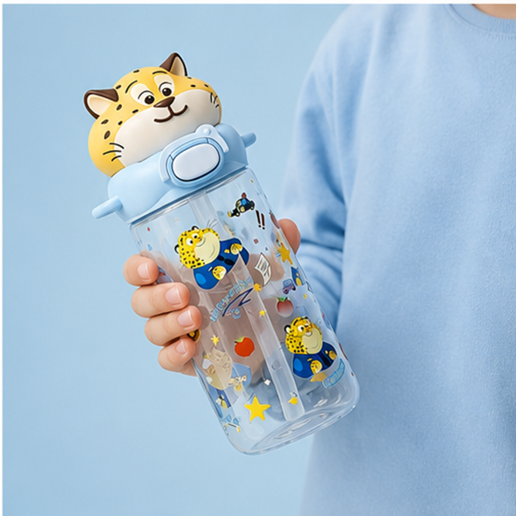 ミニオン 580ml トライタン キッズボトル タイガーキャップ ブルー