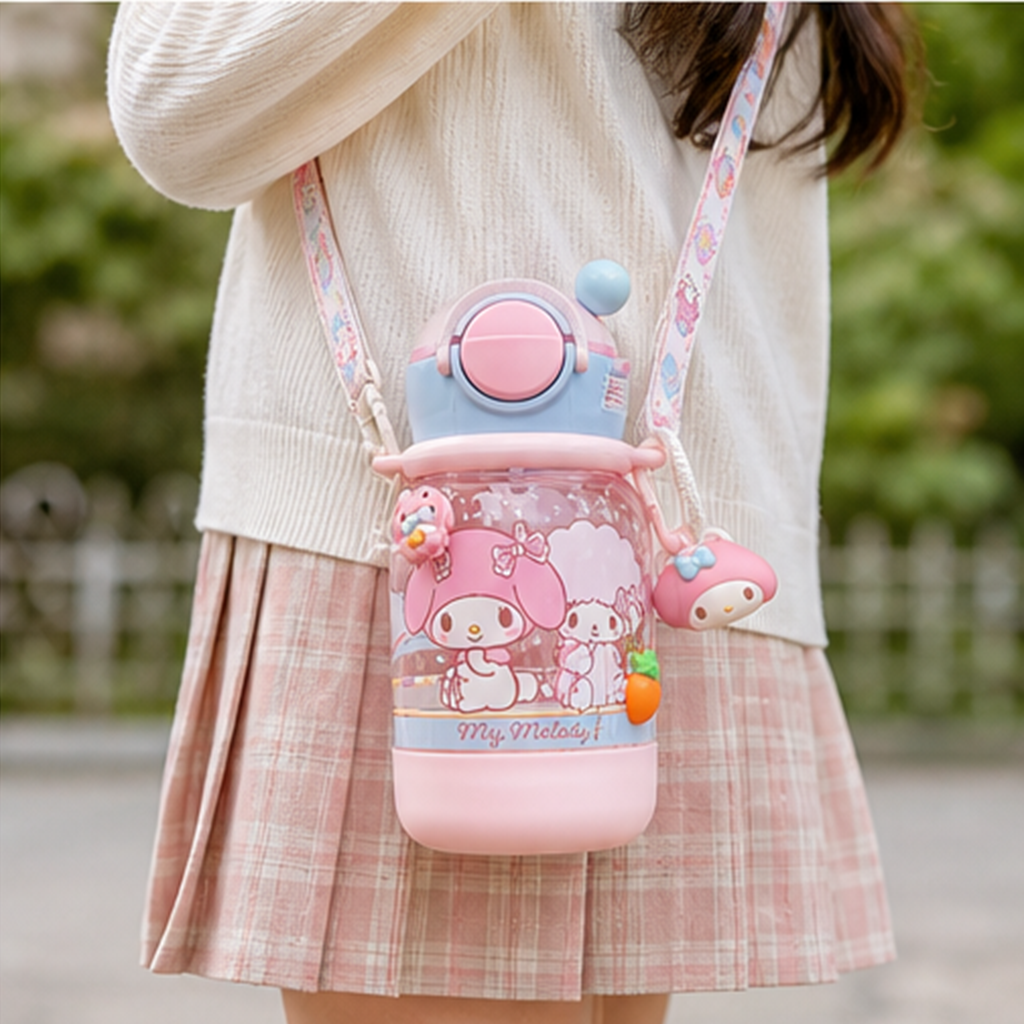 マイメロディ 510ml 2WAYクリアウォーターボトル