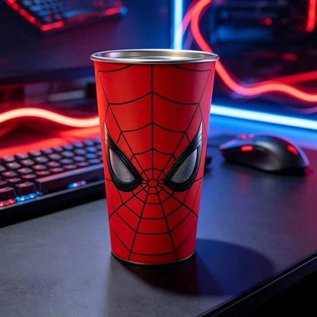 スパイダーマン 700ml 冷感カラーチェンジタンブラー ふた・ストロー付き
