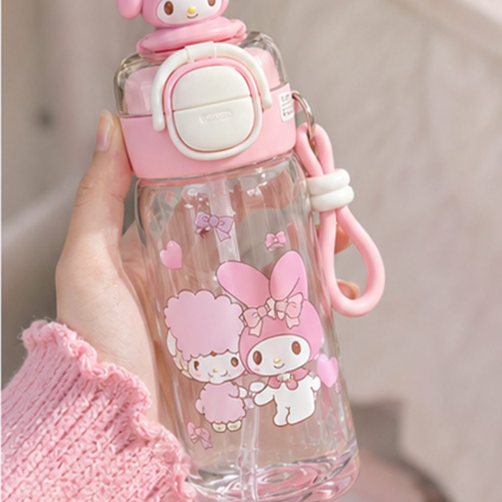 マイメロディ 525ml 2WAYストローボトル