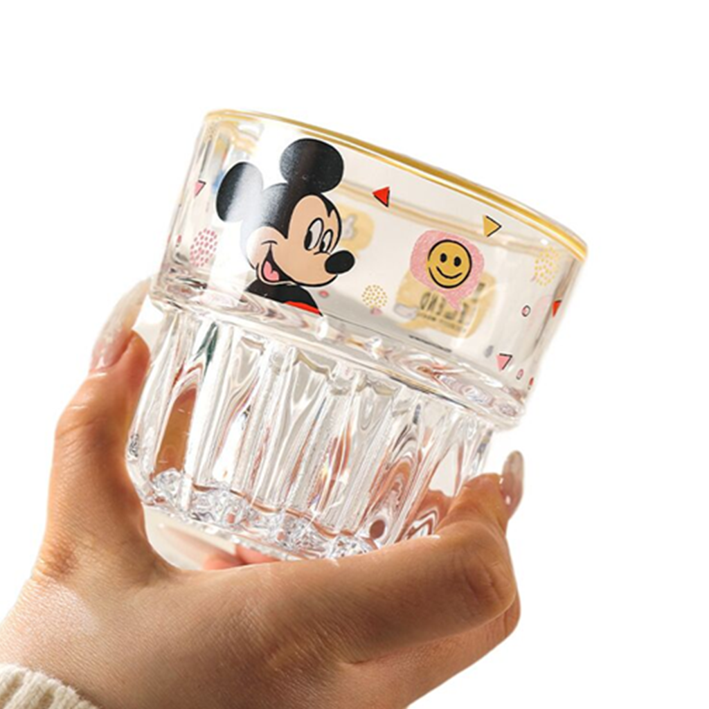 ディズニー ミッキーマウス リブガラスタンブラー クリア