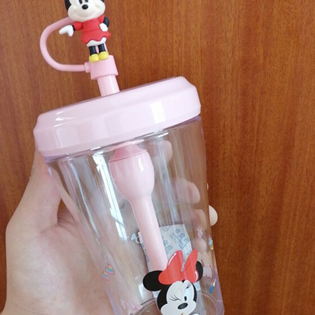 ミニーマウス 3Dフィギュア付きストローカップ 520ml