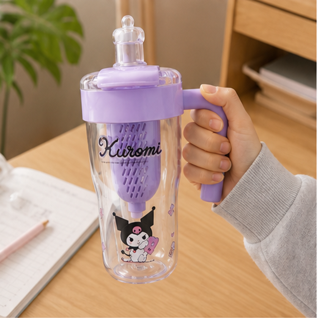 クロミ ハンドル付きダブルドリンクTritanタンブラー 800ml パープル