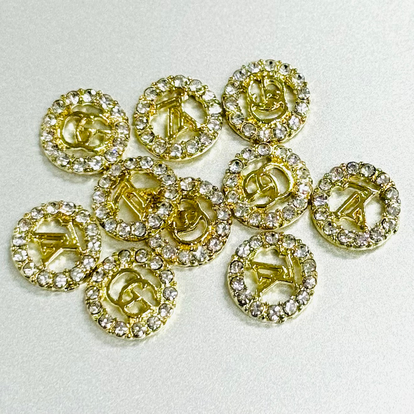 秘密金属ネイルアクセサリー10pcs