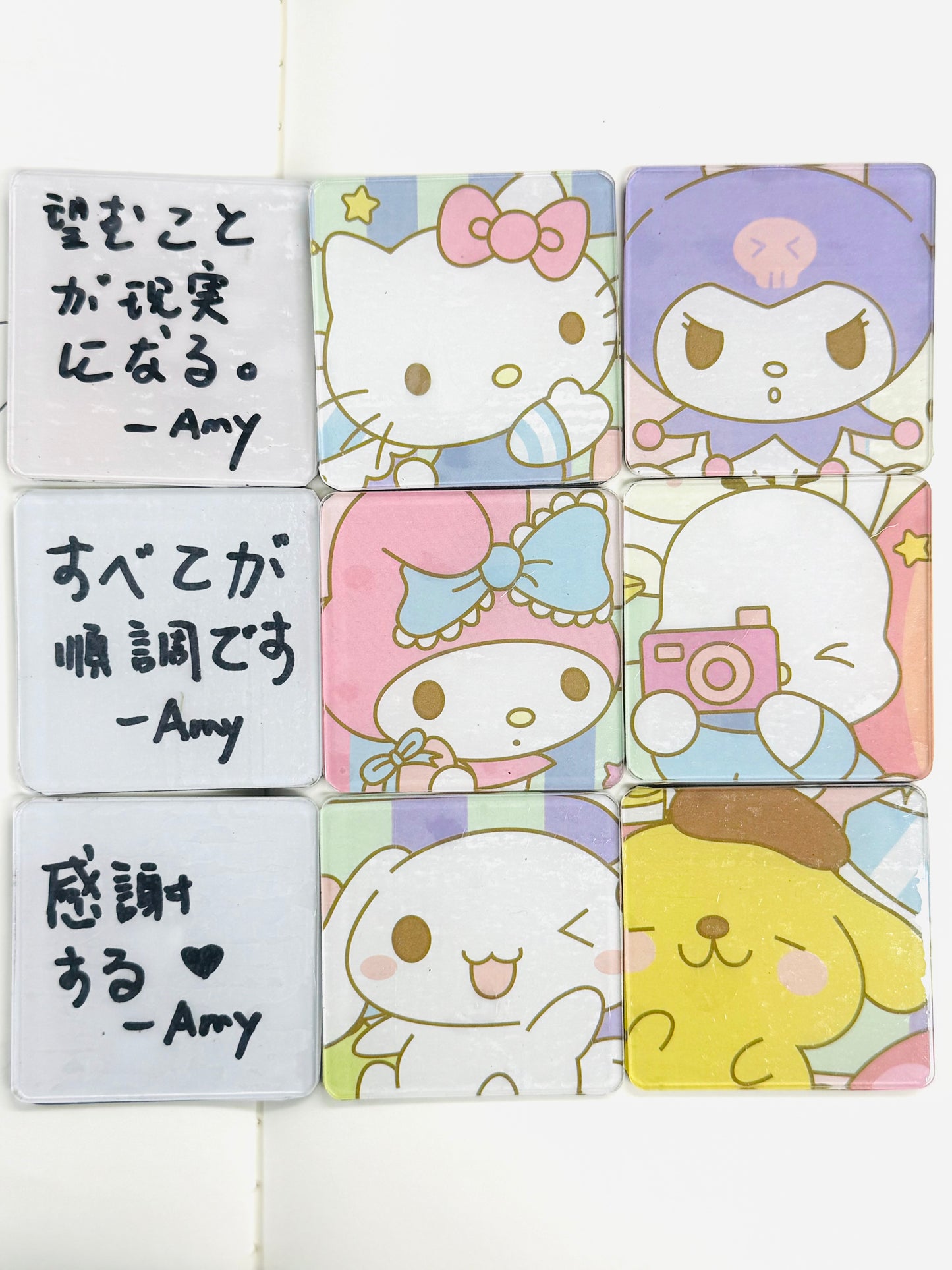 自作冷蔵庫ステッカー材料セット1包/5pcs