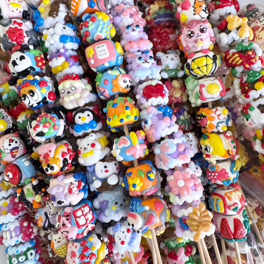 超特典爆品 一連の手描きビーズ（完全な手描き、ネット全域で最安値） 10個入り1串