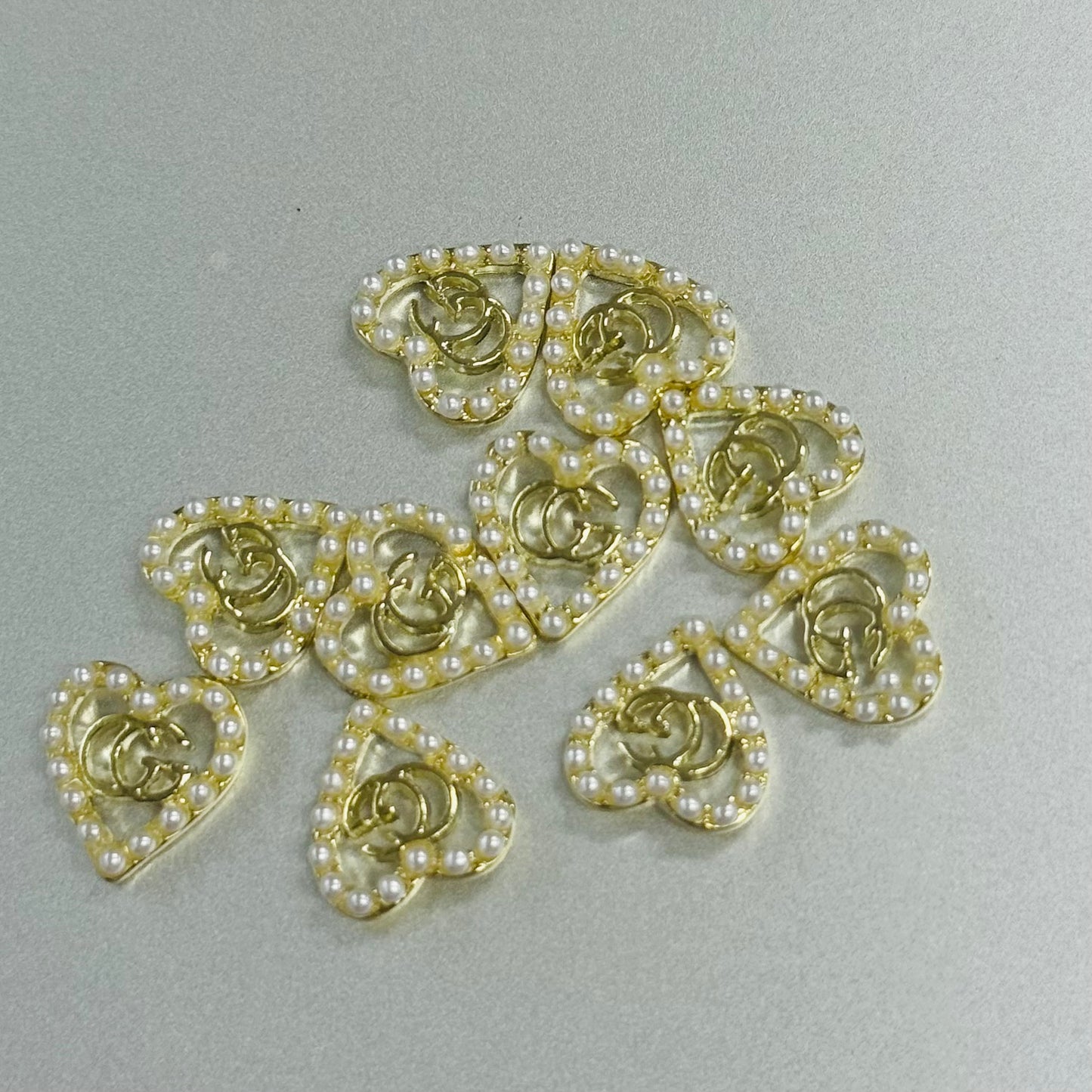 秘密金属ネイルアクセサリー10pcs
