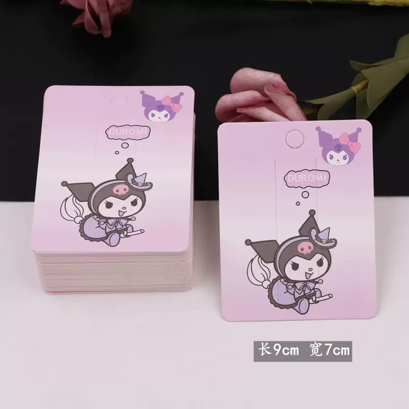 100pcs髪飾りペーパーカード トリーラー