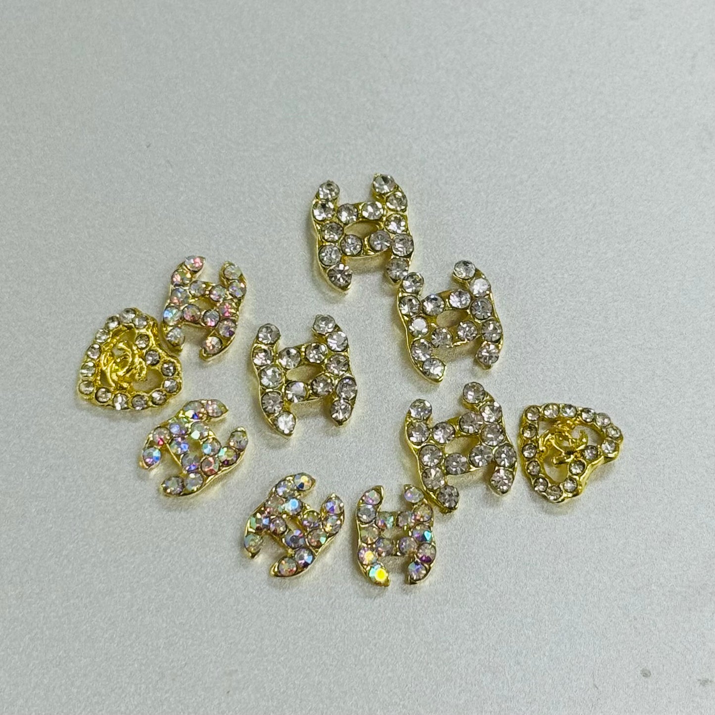 秘密金属ネイルアクセサリー10pcs