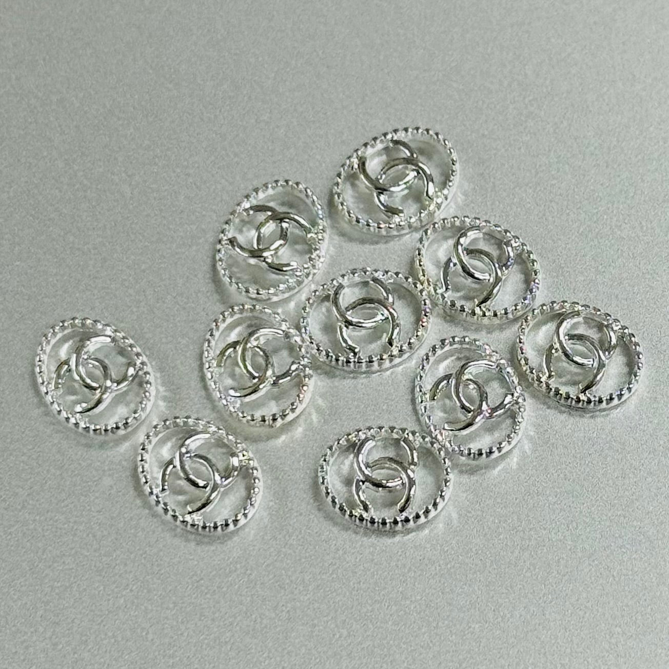 秘密金属ネイルアクセサリー10pcs