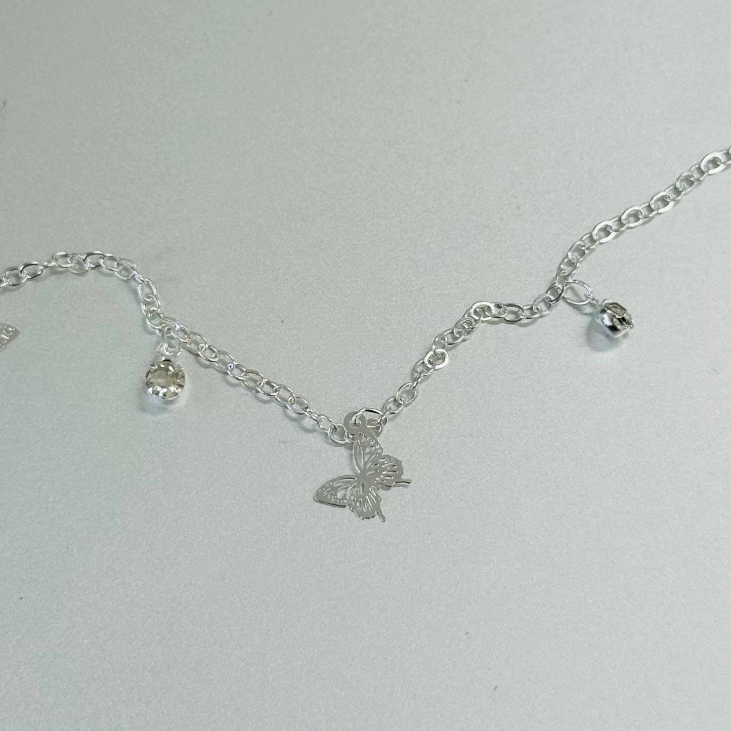 1m DIYチェーン付きダイヤモンドブレスレット テレビ電話用アクセサリー