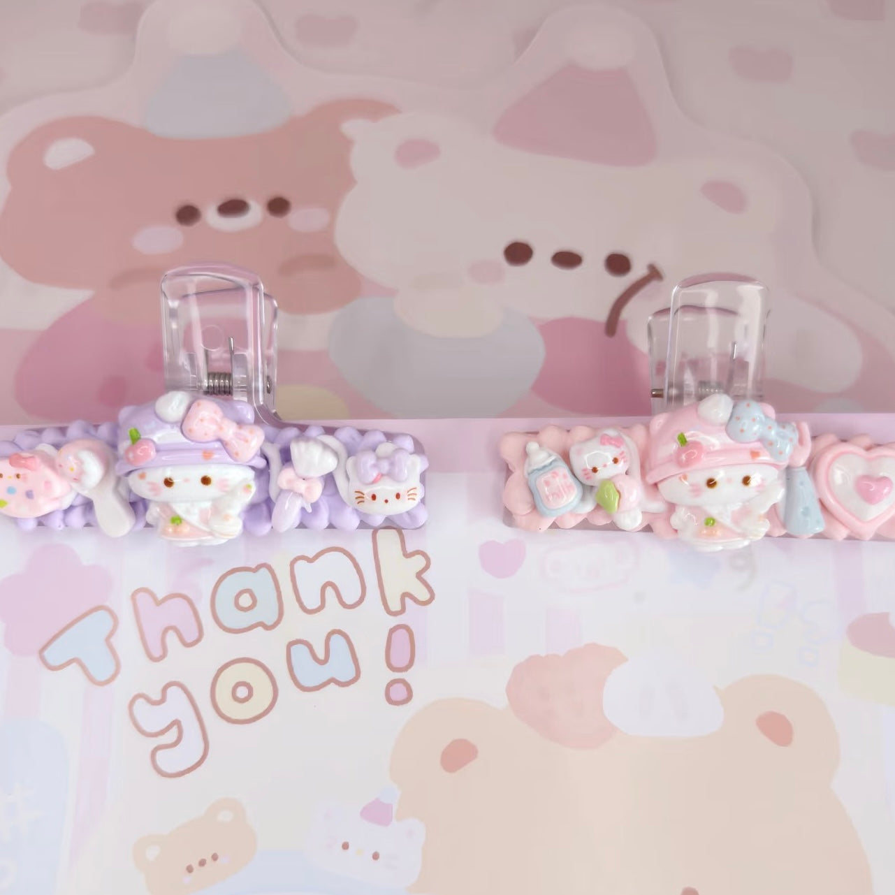 5Pcs透明ゼリー色のアクリル資料フォルダー