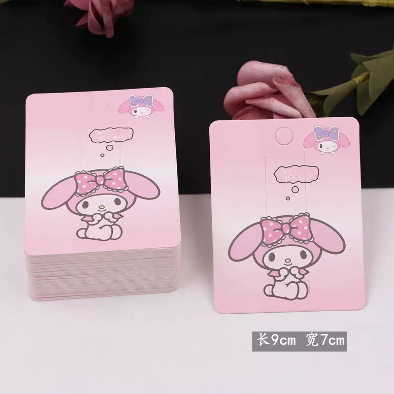 100pcs髪飾りペーパーカード トリーラー