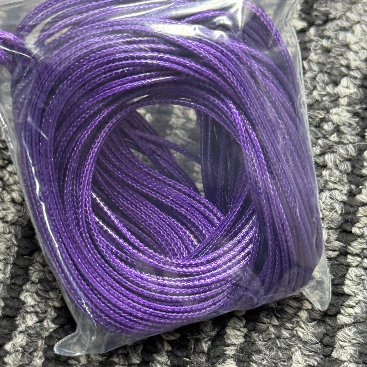 1-2mm/10m-5mワックス糸フェイクスキンひもビーズ材料