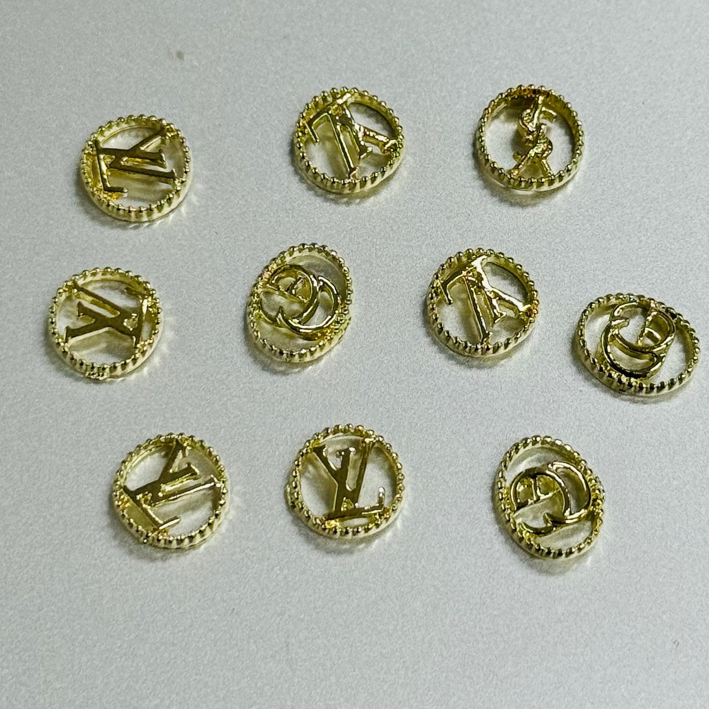 秘密金属ネイルアクセサリー10pcs