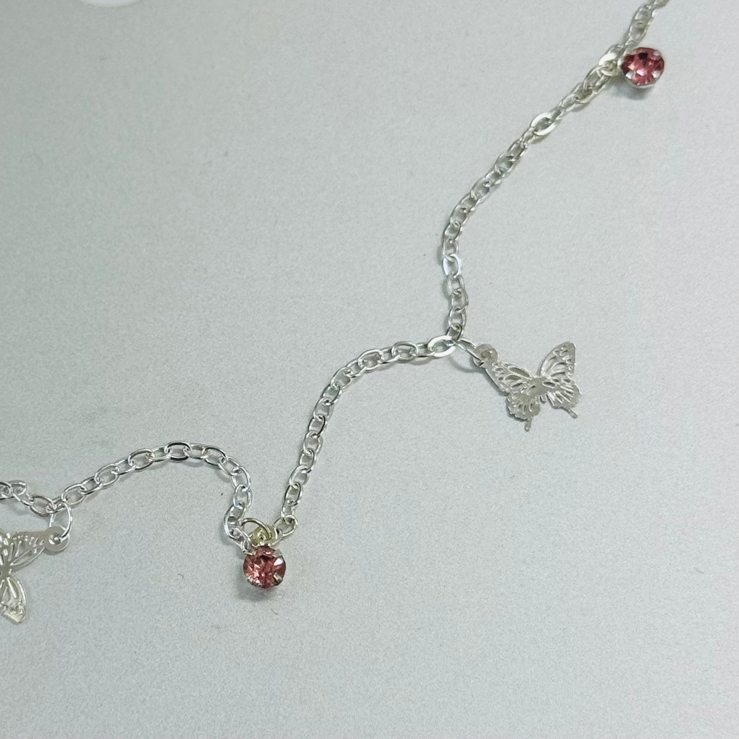 1m DIYチェーン付きダイヤモンドブレスレット テレビ電話用アクセサリー