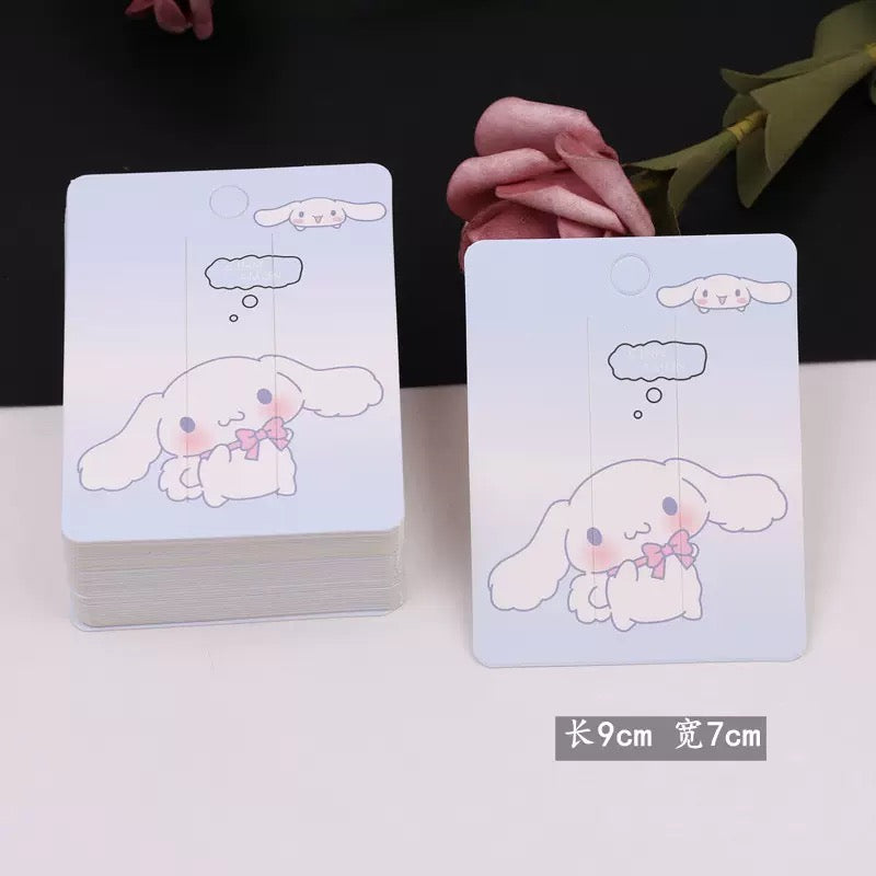 100pcs髪飾りペーパーカード トリーラー