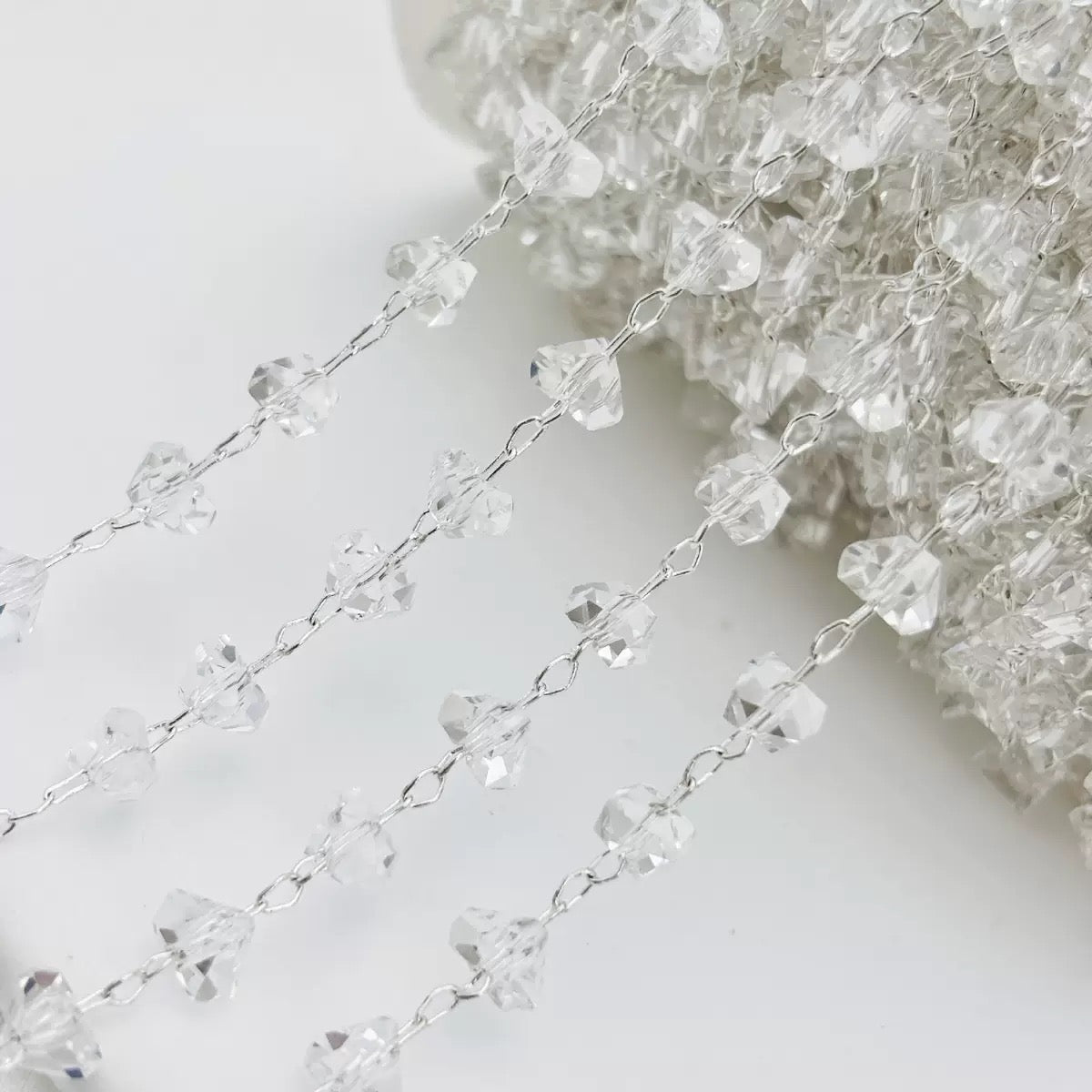 1m DIYチェーン付きダイヤモンドブレスレット テレビ電話用アクセサリー