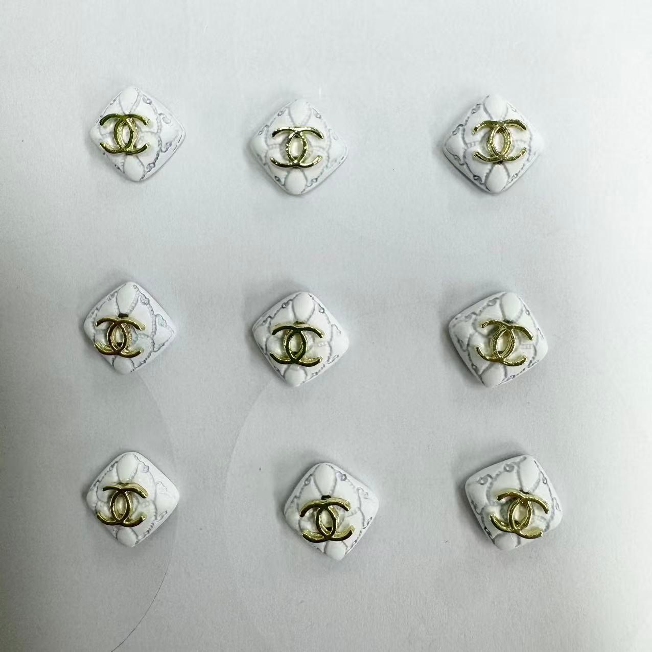 秘密金属ネイルアクセサリー10pcs