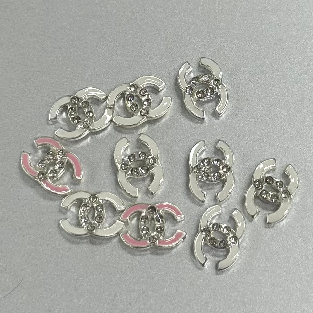 秘密金属ネイルアクセサリー10pcs