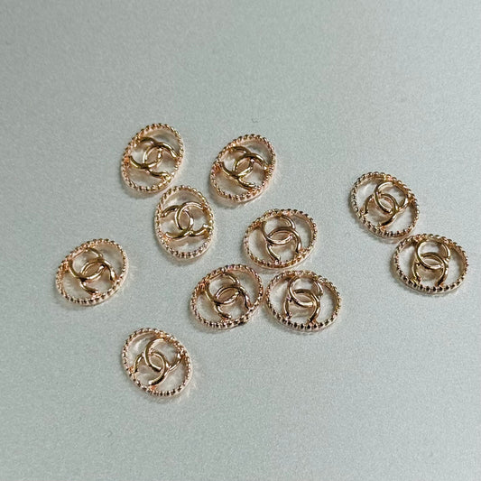 秘密金属ネイルアクセサリー10pcs